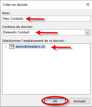 Nouveau dossier contacts